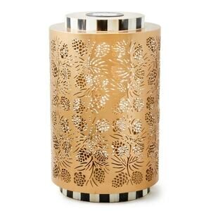 Brand New Mackenzie-Childs Pinecone Tall Solar Lantern